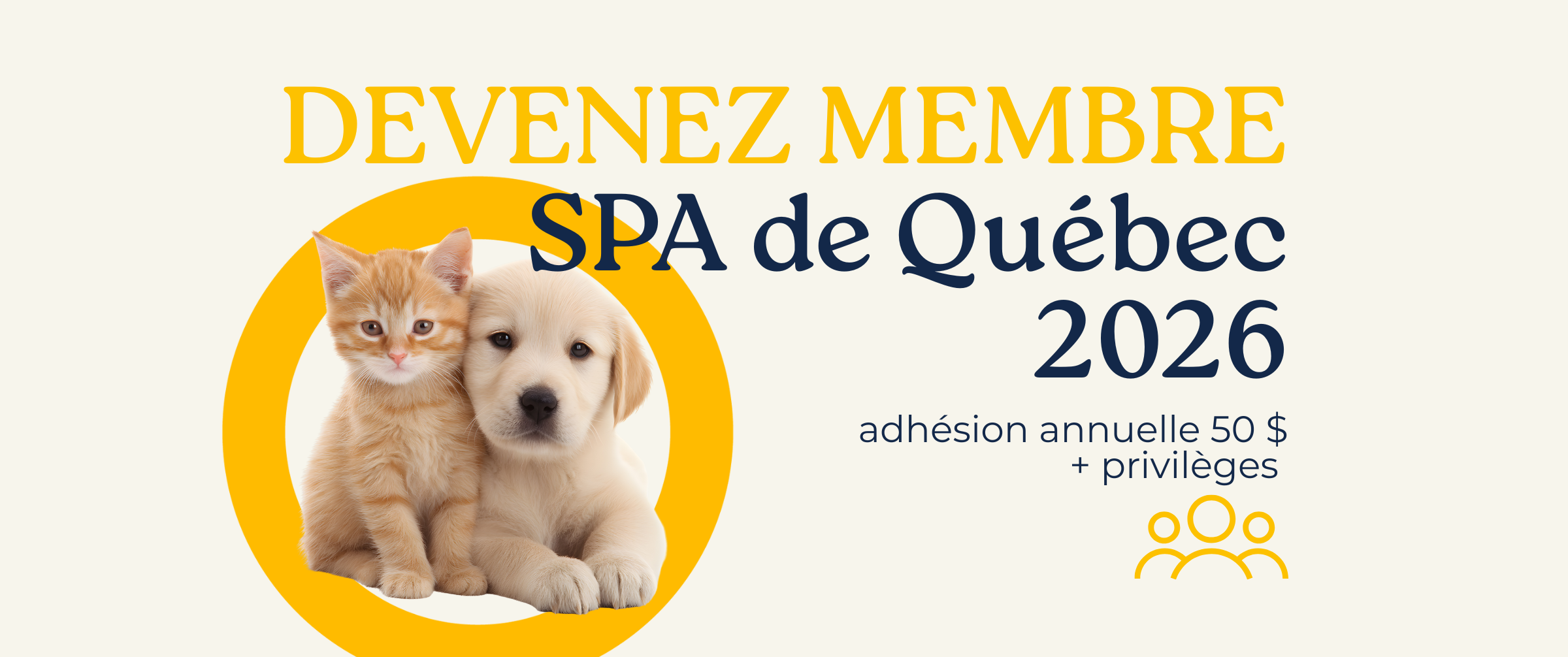Devenez membre SPA de Québec 2026