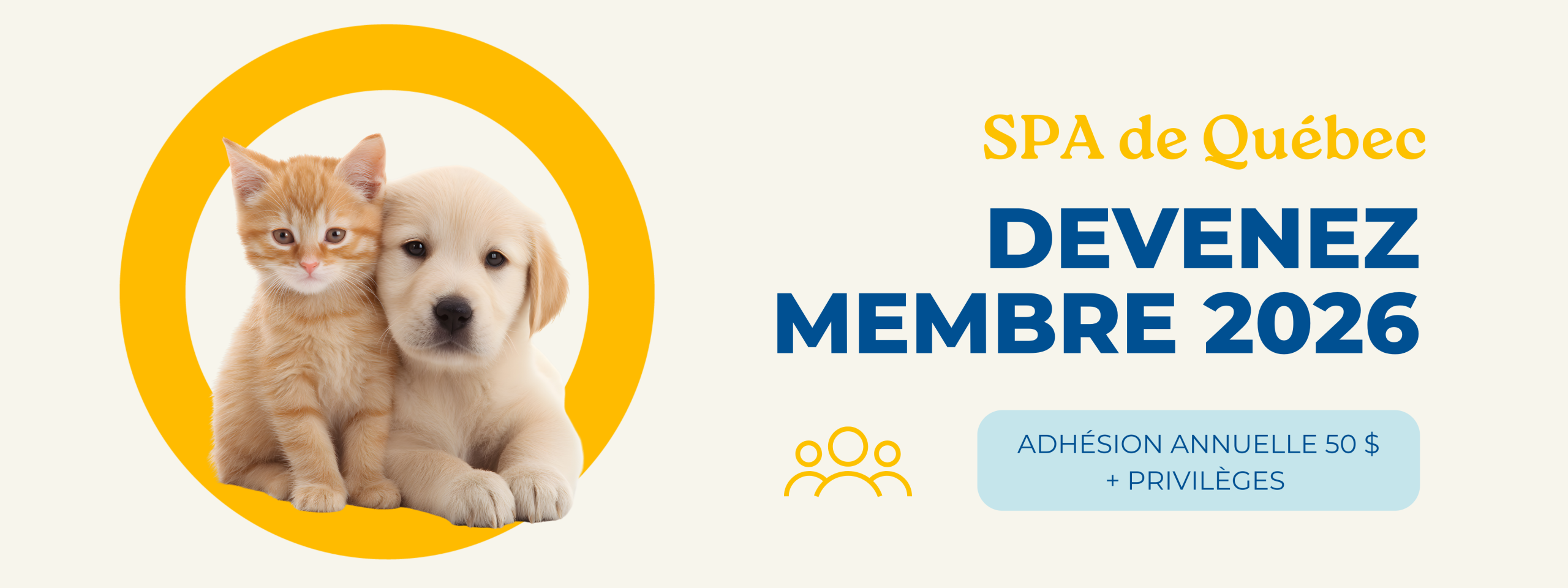 Devenez membre SPA de Québec 2026